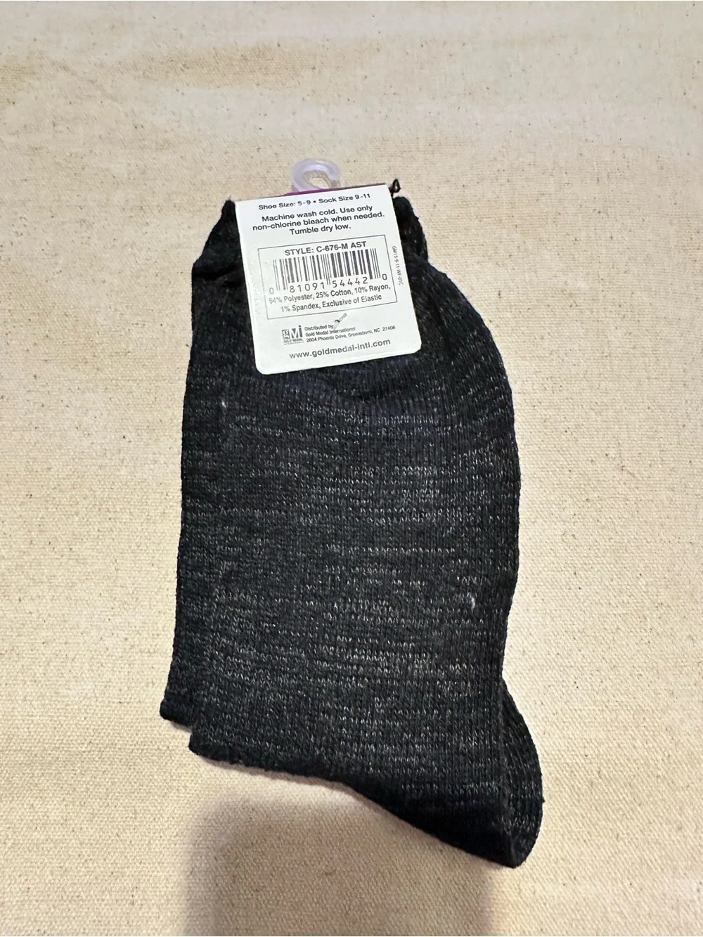 Gold Medal | Socks | Gold Medal Charcoal & Black Marled Ribbed Ankle Socks